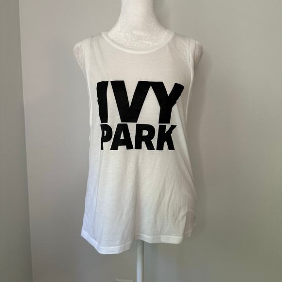 Ivy Park white logo tank top size XS - Picture 2 of 9